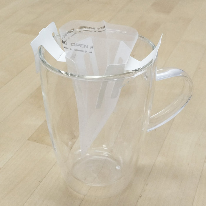 【 空袋 吊り下げ型ティードリップバッグ  ポリエステル紗フィルター 】