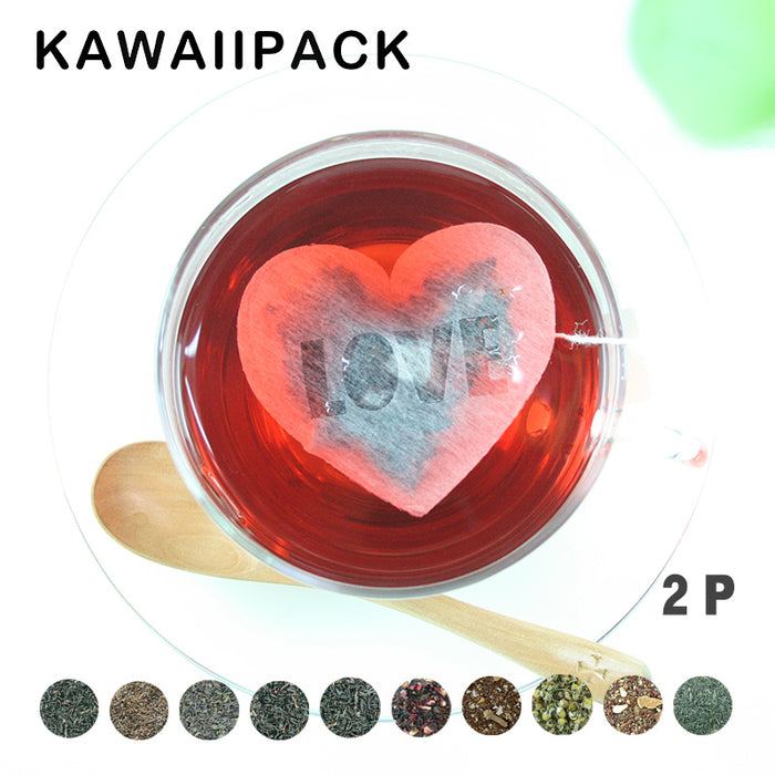 【 kawaiipack 2D ハートLOVE 2個入 】